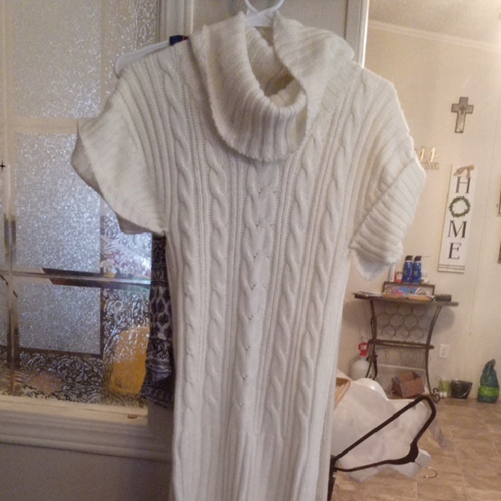 Say What? Ivory Cowl Neck Sweater
